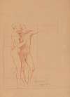 Two Nude Young Men, Embracing Each Other