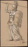 Valkyrie with shield and spear