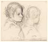 Two girls’ heads