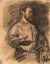 Portrait of the poet Auguste Quercy