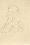 Sitzender Halbakt von vorne. Studie zu Tod und Leben (Semi-Nude seated. Study for Death and Life)