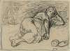 La Dormeuse (Bergère dormant à l’ombre d’un buisson de chênes)
