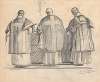 Three priests in front of an altar