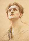 Study of a head for Saint John