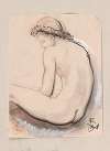 Nude figure sitting
