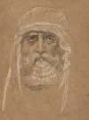 Study of the head of a bearded man for ‘An Audience in Athens During Agamemnon by Aeschylus’