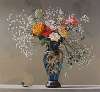 Silver Blue Vase