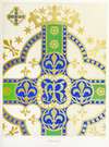 A Cross for a Frontal or Vestment, with Fleur-de-lis, Crowns and Stars