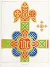 A Cross for a Frontal or Vestment, with the Holy name in a Quatrefoil