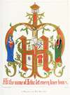 A Monogram of the Holy Name, with our Lord, St. Mary, and St. John