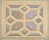 Design for a coffered ceiling decorated with rinceaux