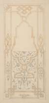 Design for a panel ornamented with strapwork and rinceaux