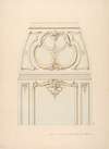 Design for Rococco-style wall and cove ornament in the salon of the Hotel de Luynes, owned by the Duc de Sabran
