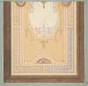 Design for the painted decoration of a ceiling in with strapwork and rinceaux