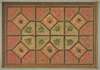 Design for the painted decoration of a coffered ceiling incorporating the initial; H