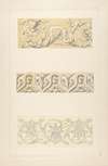 Three designs for decorative borders