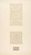 Three designs for decorative motifs in strapwork, rinceaux, and egg-and-dart patterns
