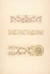 Three ornamental motifs in rococco style
