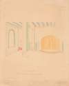 Interior perspective drawings of Hotel Siwanoy, Mount Vernon, NY.] [Interior perspective of dining room