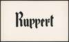 Typographical studies for Ruppert Beer