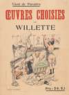 Reclamebiljet voor de Oeuvres Choisies van Adolphe Léon Willette