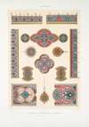 Arabesques; fragments d’ornementation d’un Qoran du tombeau de soultan el-Ghoury (XVIe. siècle); 4