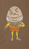 Humpty Dumpty (costume design for Alice-in-Wonderland, 1915)