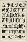 English Gothic Text Letters