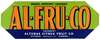 Al-Fru-Co Citrus Label