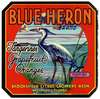 Blue Heron Brand Citrus Label