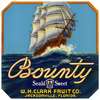 Bounty Fruit Label