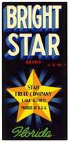 Bright Star Brand Fruit Label