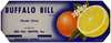 Buffalo Bill Brand Florida Citrus Label