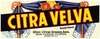 Citra Velva Citrus Label