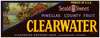 Clearwater Brand Fruit Label