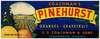 Coachman’s Pinehurst Brand Citrus Label