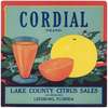 Cordial Brand Citrus Label