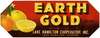 Earth Gold Brand Citrus Label