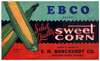 EBCO Brand Sweet Corn Label