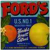 Ford’s Brand Citrus Label