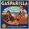Gasparilla Brand Citrus Label