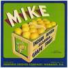 Grapefruit Label for Mike Brand