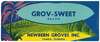 Grov-Sweet Brand Produce Label