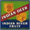 Indian Deer Fruit Label