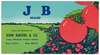 JB Brand Tomato Label