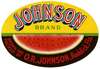 Johnson Brand Watermelon Label