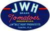 JWH Brand Tomatoes Label