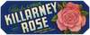 Killarney Rose Florida Citrus Label
