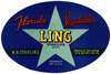 Ling Starling Brand Florida Vegetables Label