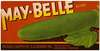 May-Belle Brand Vegetable Label
